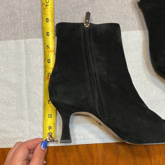 Sam Edelman woman’s black suede ankle zip up bootie size 7.5 - Picture 7 of 11